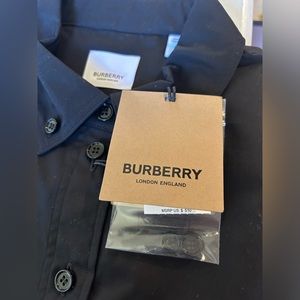 Black Burberry button down women’s